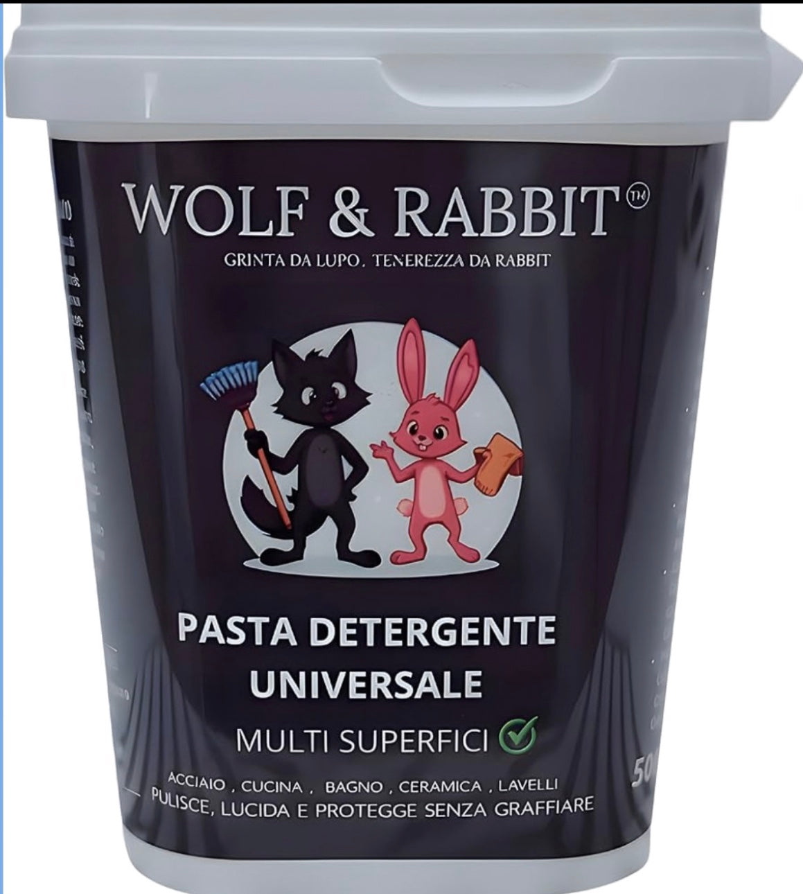 Pasta pulente universale WOLF & RABBIT 500 g — confezione