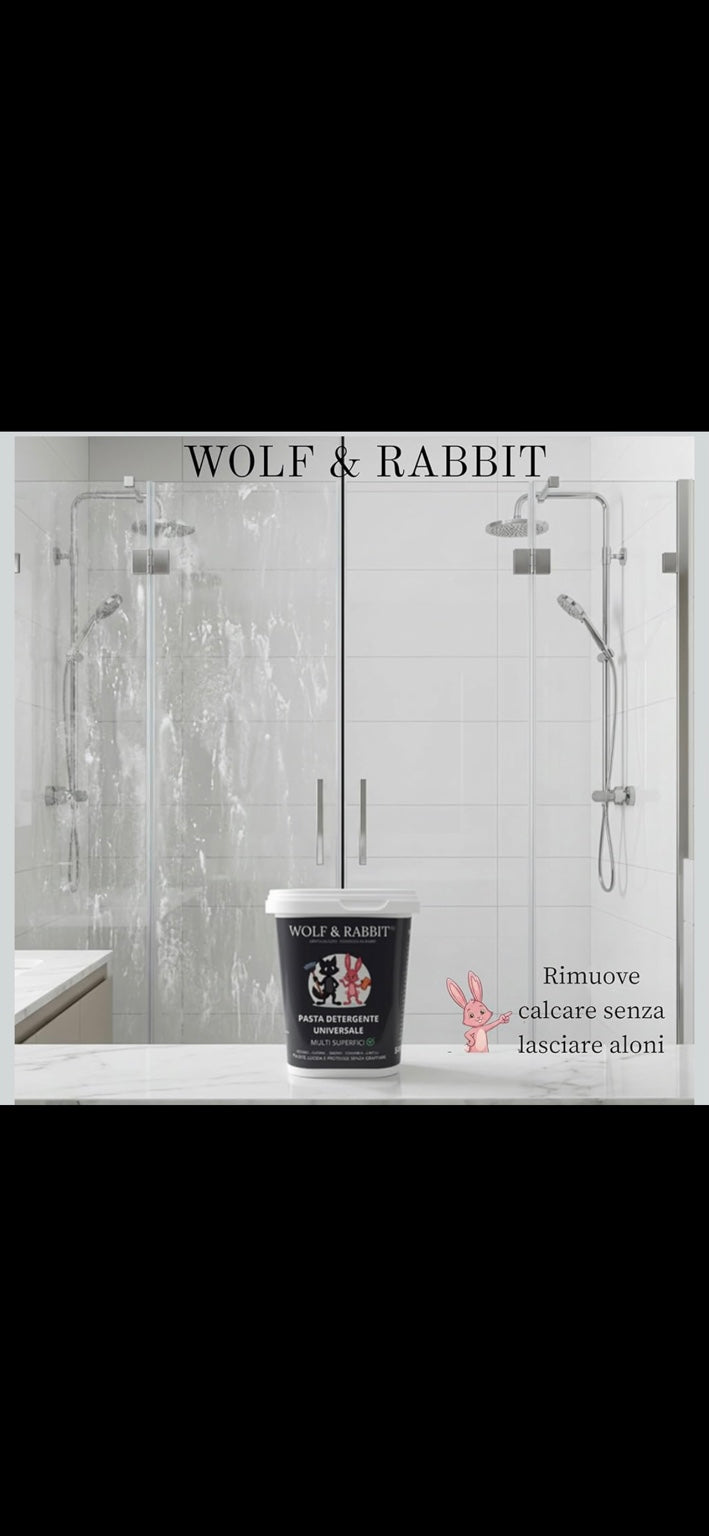 Pasta Pulente WOLF & RABBIT — utilizzo sulle superfici compatibili